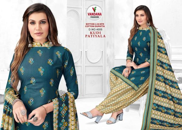 Vandana Kudi Patiyala Vol-4 indo Cotton Designer Exclusive Print Dress Material